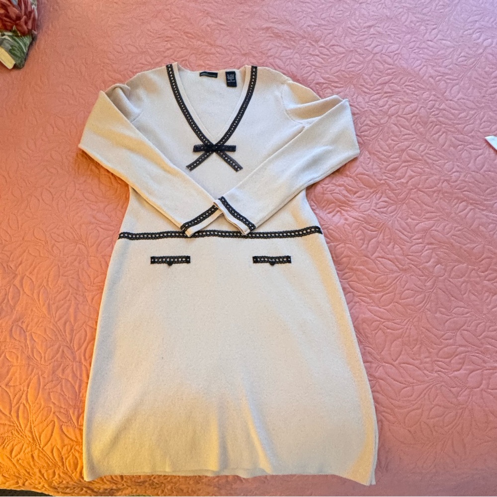 Soft Pink V Neck, Sweater Dress order from VS.